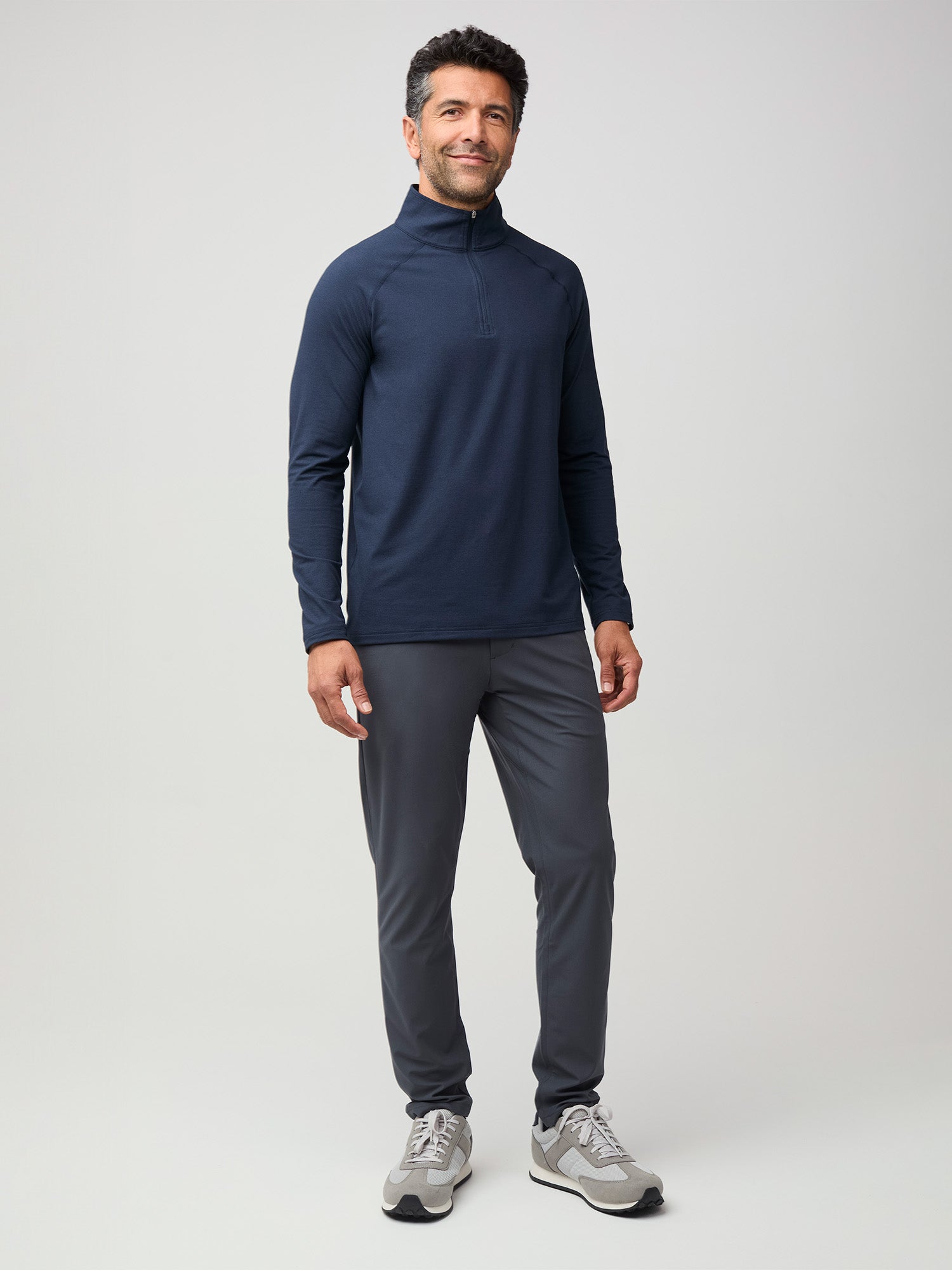Tech Quarter Zip Black + Navy 2-Pack