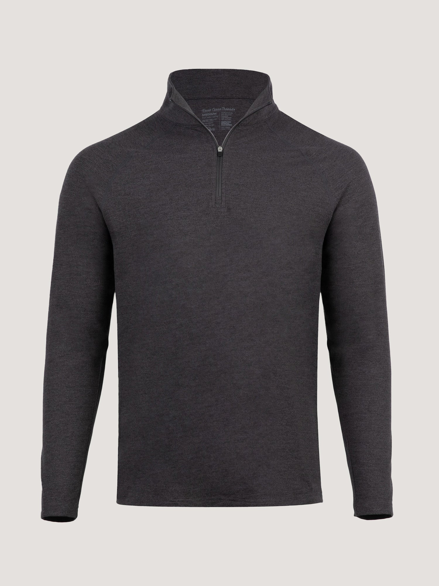 Charcoal Tech Quarter Zip