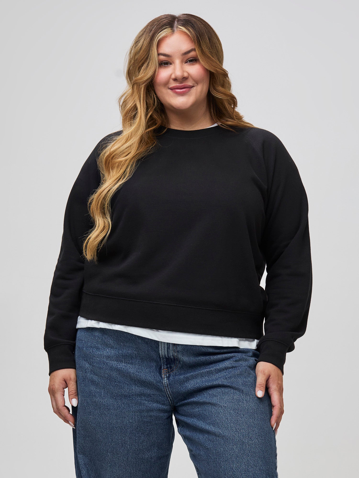 Women's Black Crew Sweatshirt