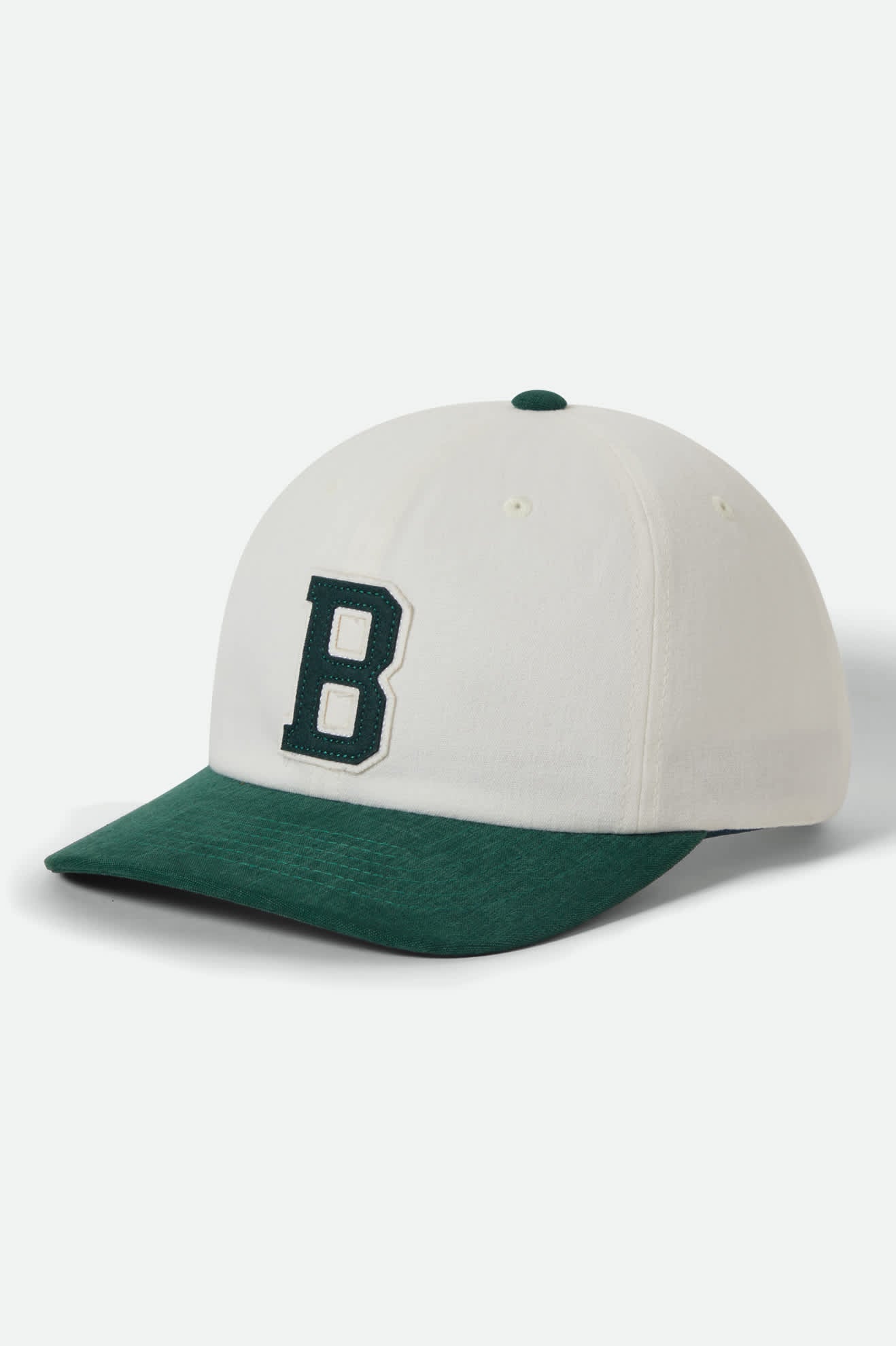 Big B Adjustable Hat - Off White/Primal Green