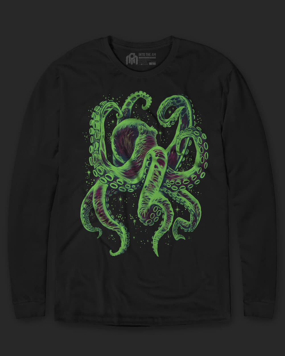 Gleaming Octo Glow-in-the-Dark Long Sleeve Tee