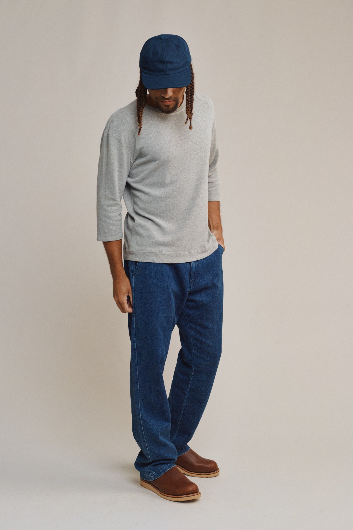 Heathered Cardiff 3/4 Sleeve Tee