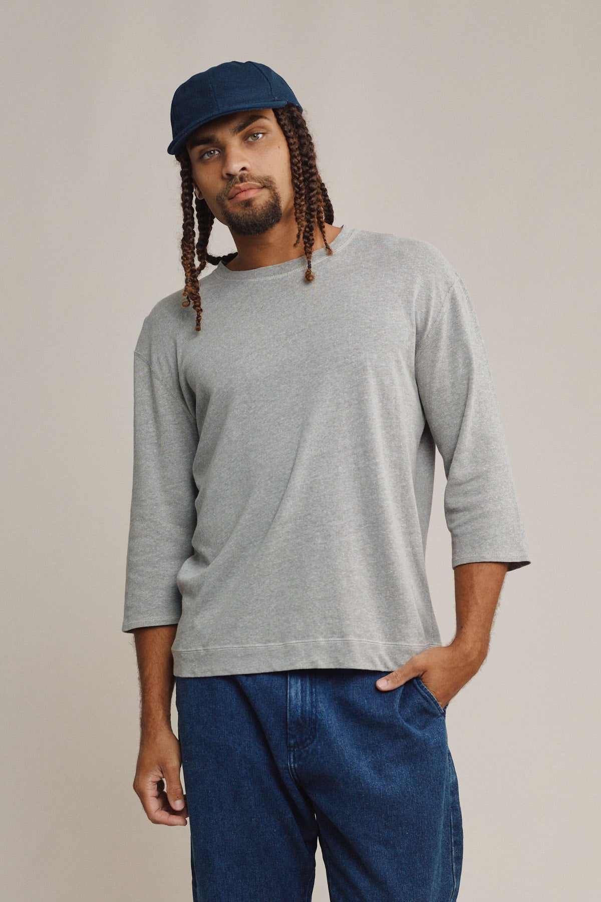 Heathered Cardiff 3/4 Sleeve Tee