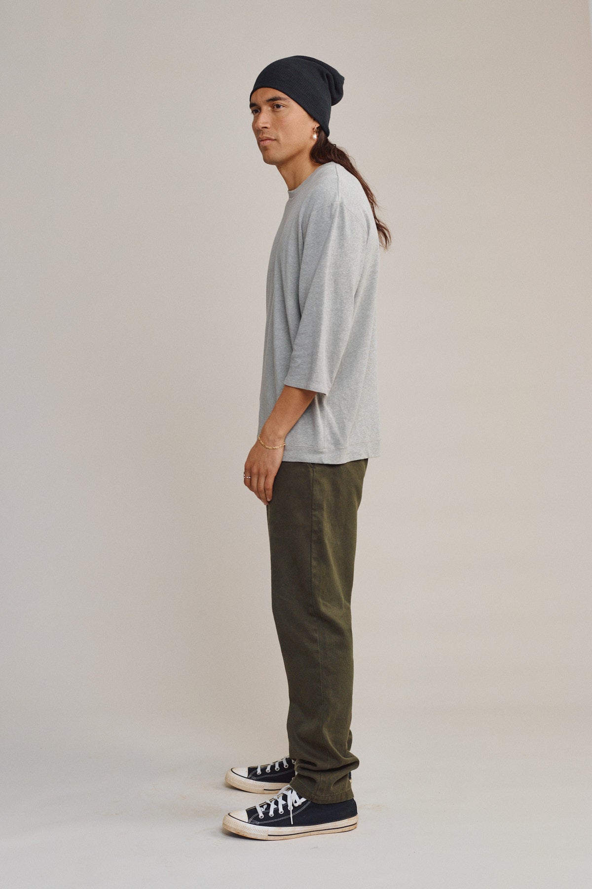 Heathered Cardiff 3/4 Sleeve Tee