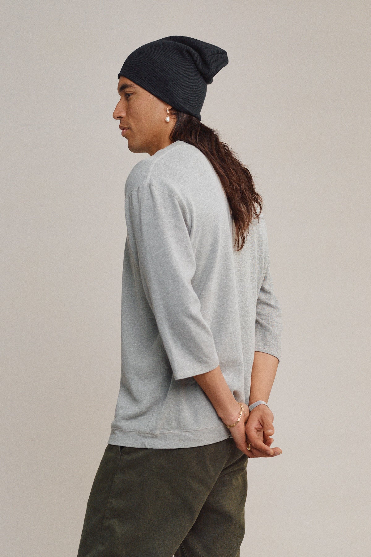 Heathered Cardiff 3/4 Sleeve Tee