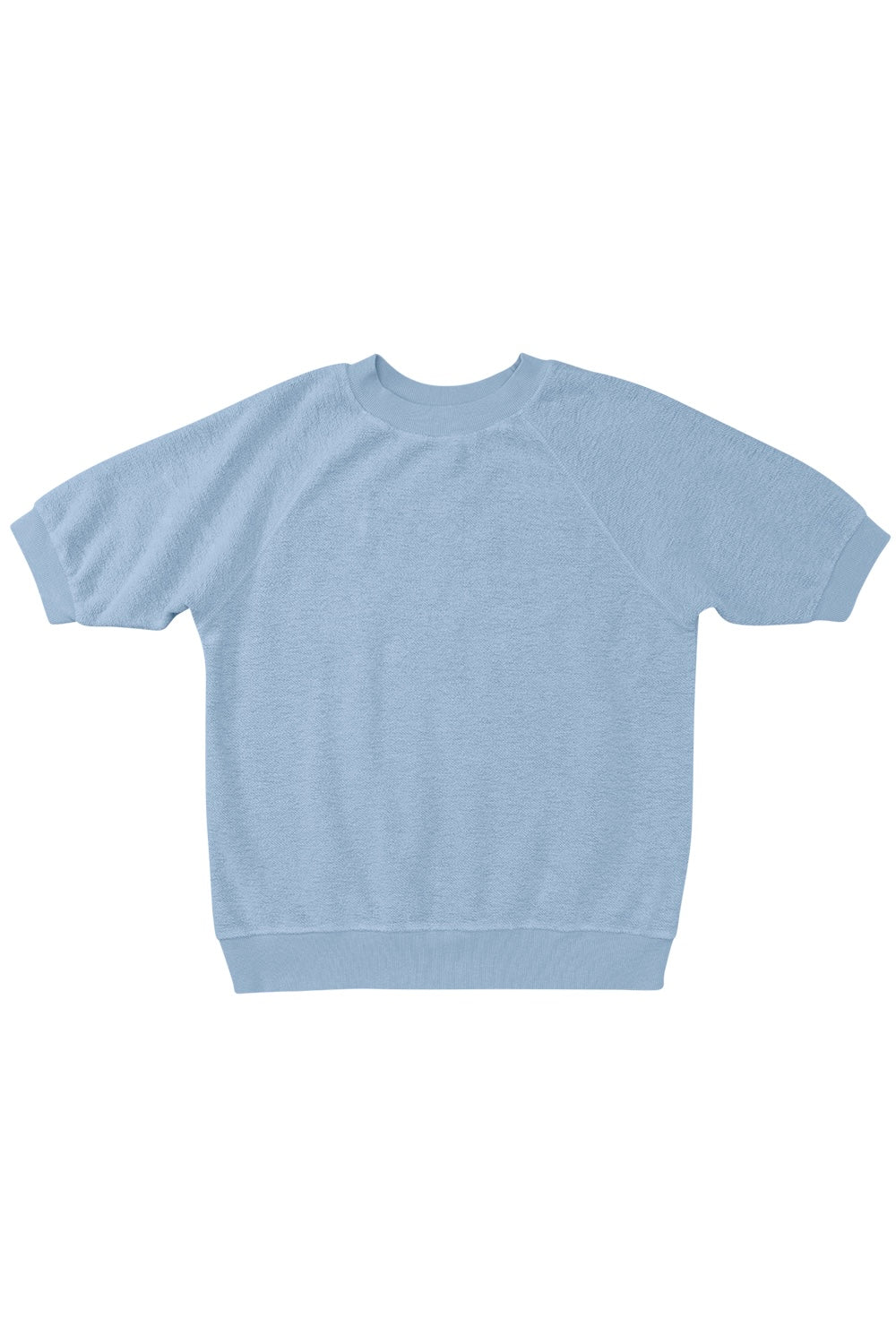 Heathered Short Sleeve Raglan Sherpa Sweatshirt